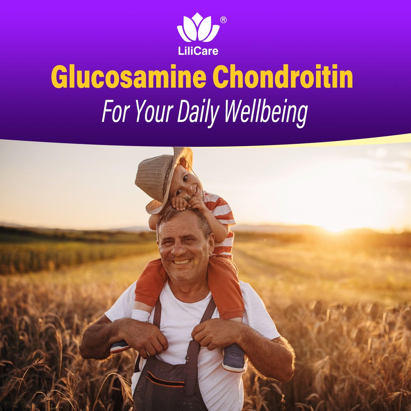 Glucosamine Chondroitin Gummies, Sugar Free Glucosamine Chondroitin MSM Supplement, Extra Strength with Boswellia Turmeric, Hydrolyzed Collagen & Hyaluronic Acid, Bone Health for Men & Women, 120 Cts