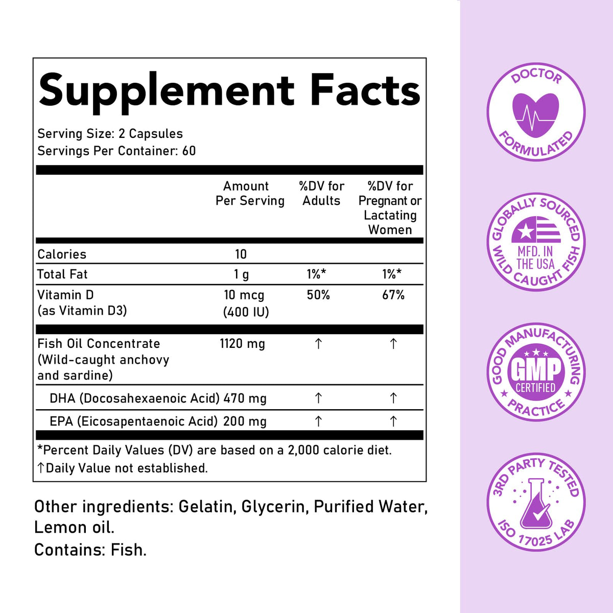 Premom Water Based Fertility Lubricant 2 Fl Oz + Prenatal DHA Fish Oil