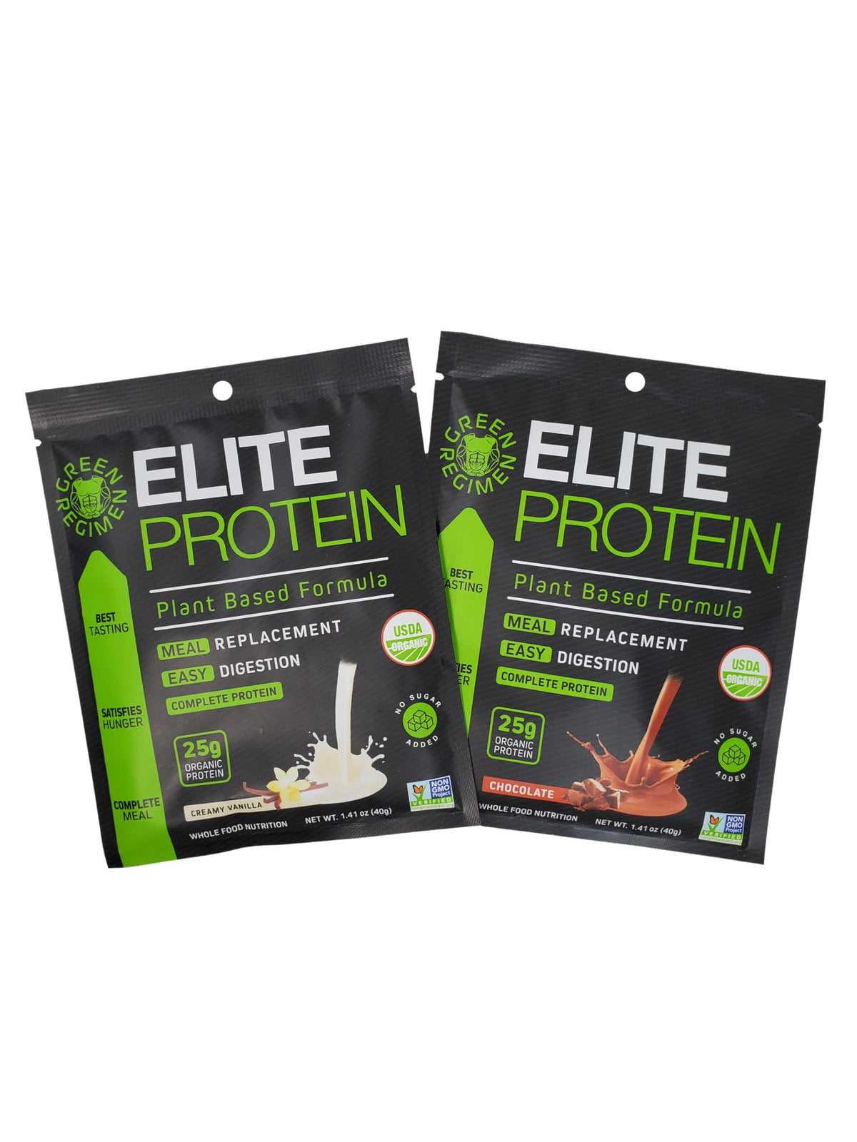 Green Regimen Elite Plant-Based Protein Powder - 25g Complete Hemp & Pea Protein