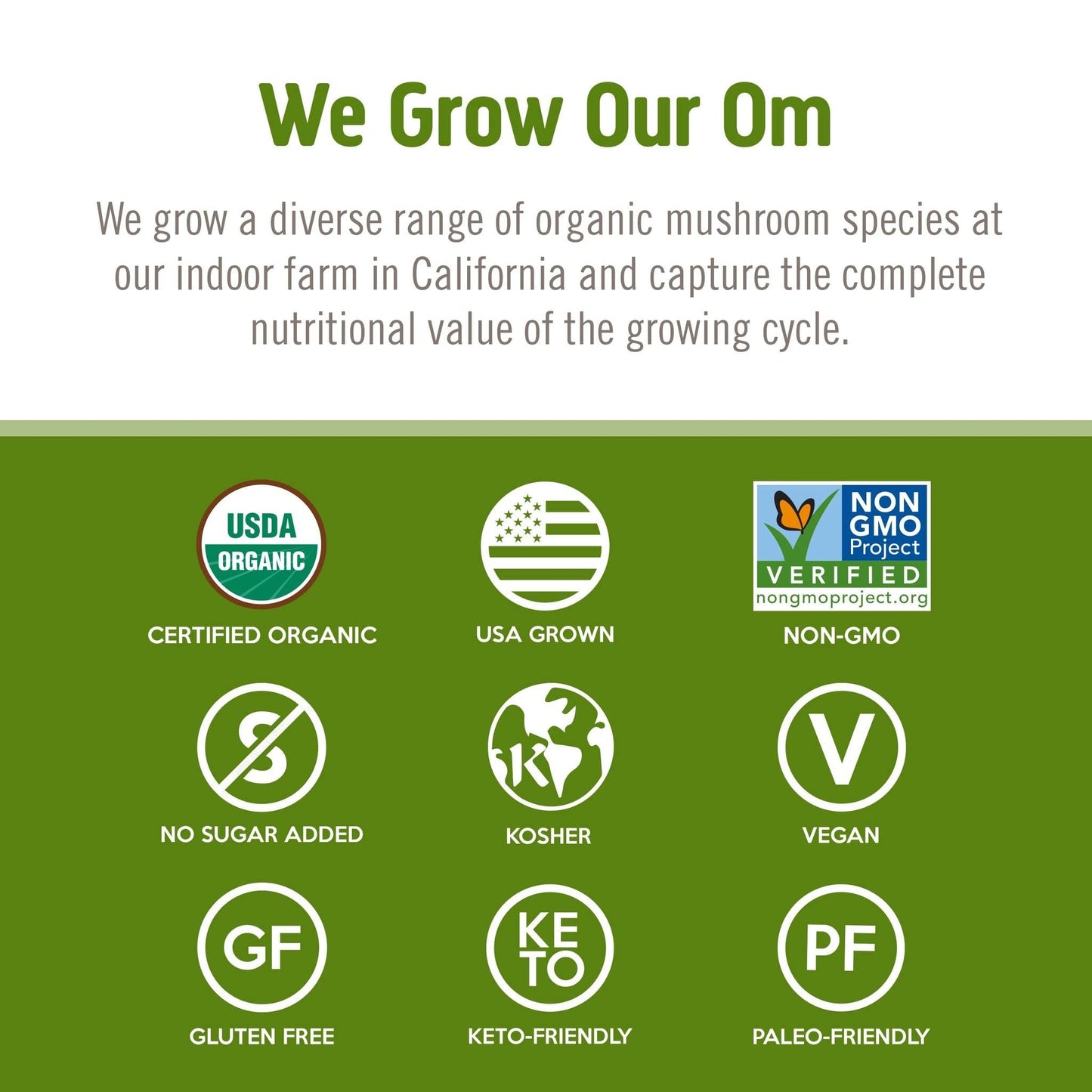 Om Mushroom Superfood Reishi Organic Mushroom Powder, 100 Servings, Organic Adaptogen Powder for Stress Relief and Immune Health