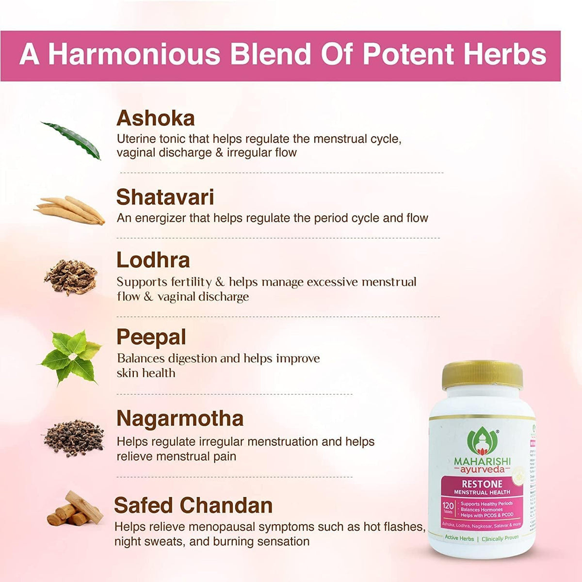OTAA Ayurveda Restone Tablets | Shatavari PCOD PCOS Supplements for Women | Supports Healthy Periods