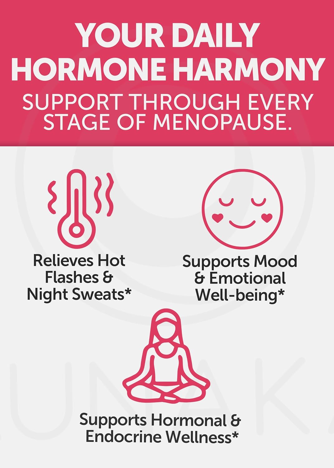 Lunakai USA Made Natural Menopause Supplements for Women, 60ct | Non-GMO, 13-in-1 Menopause Relief for Hot Flashes, Night Sweats, Sleep & Mood Support
