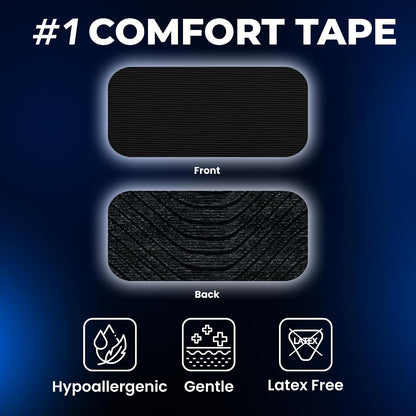MONIER Comfort Tape (30 Pack) - Pain Free Removal, Hypoallergenic | Latex Free & Gentle On Skin, Packaging May Vary, Skin Friendly Adhesive Cotton Tape