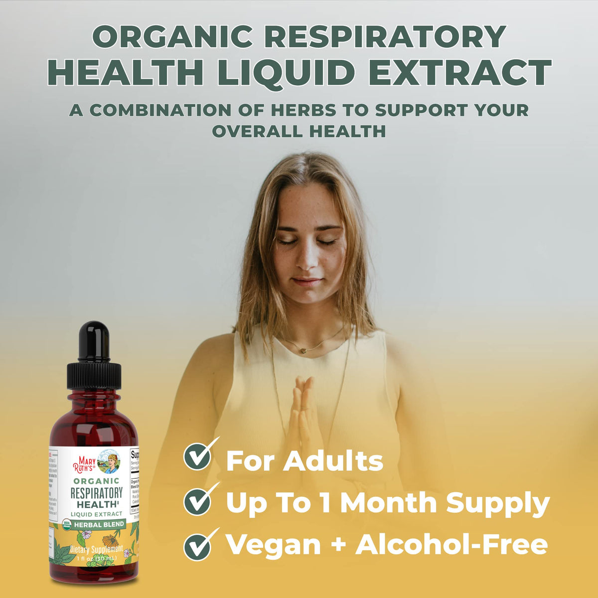 MaryRuth's | USDA Organic Respiratory Health Herbal Supplement Extract