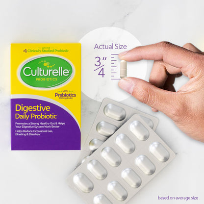 Culturelle Daily Probiotic Capsules For Men & Women, Most Clinically Studied Probiotic
