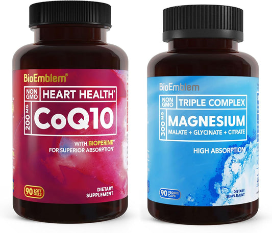 BioEmblem Triple Magnesium Complex and CoQ10 with BioPerine