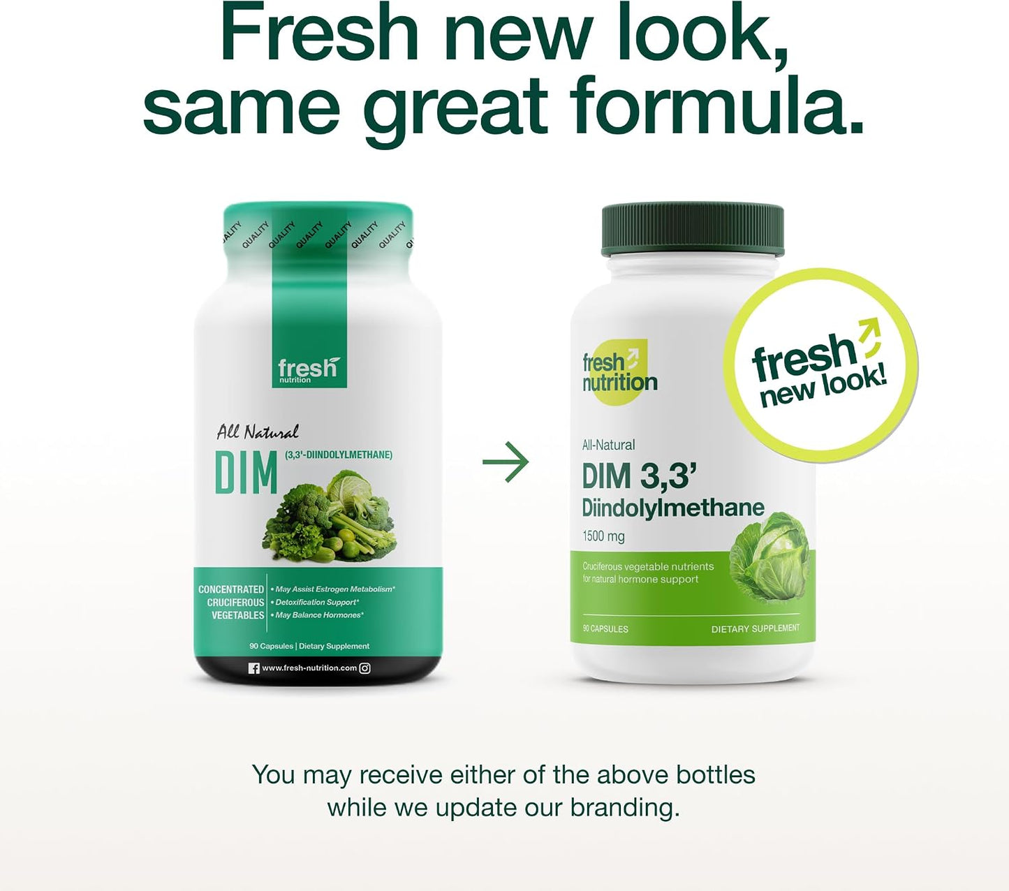 DIM Supplement 500mg - Diindolylmethane – Vegan, Non-GMO, Gluten-Free - 90 Capsules