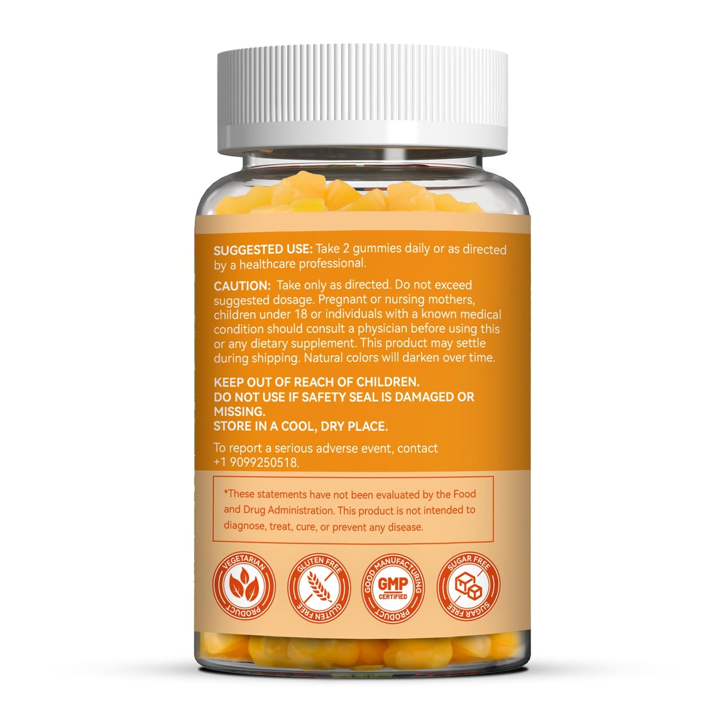 Vitamin B2 Gummies,Riboflavin 400mg Supplement with Magnesium for Adults | B2 Gummies for Migraine Relief* & Nervous System Support*,Vegan - 60 Counts