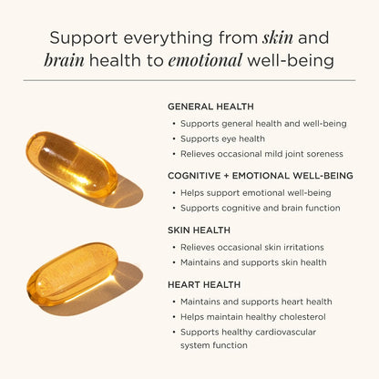 JSHealth High Strength Fish Oil. 900mg Omega-3 per Capsule with 540mg EPA and 360mg DHA. Wild-Caught, Friend of the Sea Certified, Vanilla Coated. No Fishy Aftertaste (60 Capsules)