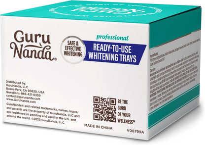 GuruNanda Teeth Whitening Gel Trays with 8% Hydrogen Peroxide, 7 Treatments