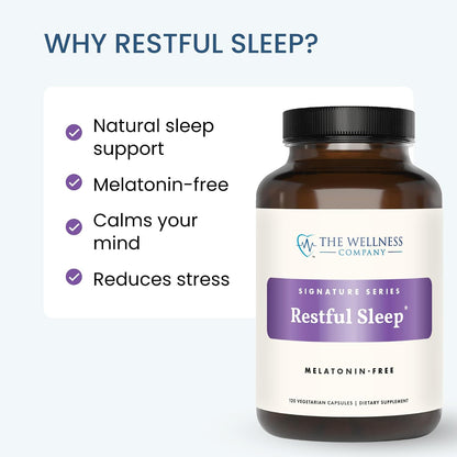 Restful Sleep - Melatonin-Free, Kava, Ashwagandha & Valerian Root, 120ct