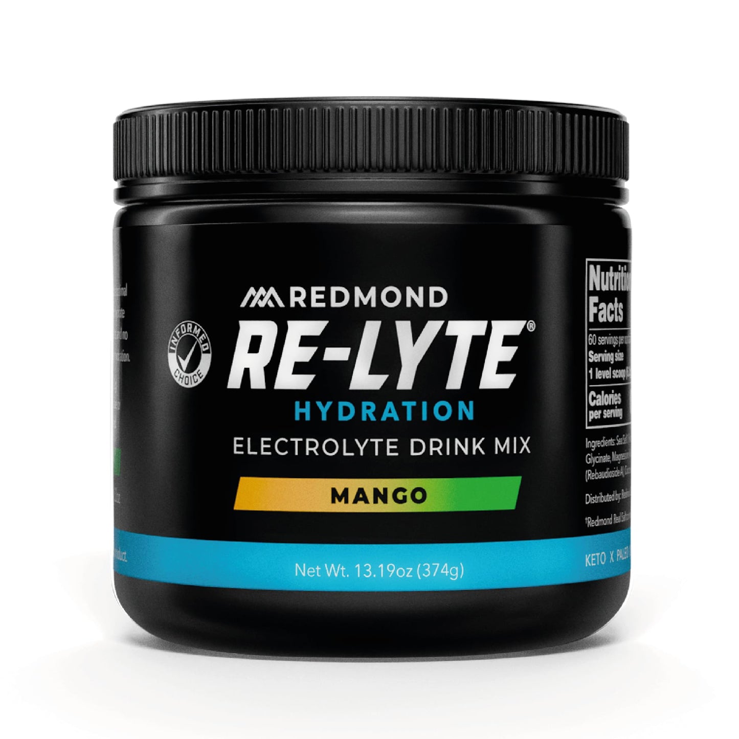 REDMOND Re-Lyte Sugar Free Electrolyte Powder Mix (Strawberry Lemonade) | Zero Sugar Electrolytes, Hydration Powder