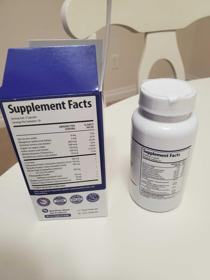 1 Body Thyroid Support for Women & Men, Iodine & Selenium Supplement
