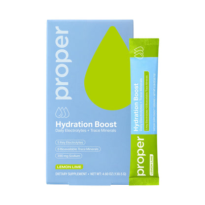 Proper Hydration Sticks – Electrolyte Powder Drink Mix Packets with Trace Minerals for Rapid Hydration – Naturally Flavored – No Artificial Sweeteners – Pineapple, 15 Servings