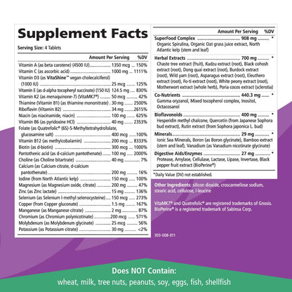 Pure Essence Labs ProFema - Multivitamin for Women - Natural Menopause Relief Supplement - Promotes Hormone Balance, Reduces Hot Flashes, Mood Swings, Night Sweats (60 Capsules)