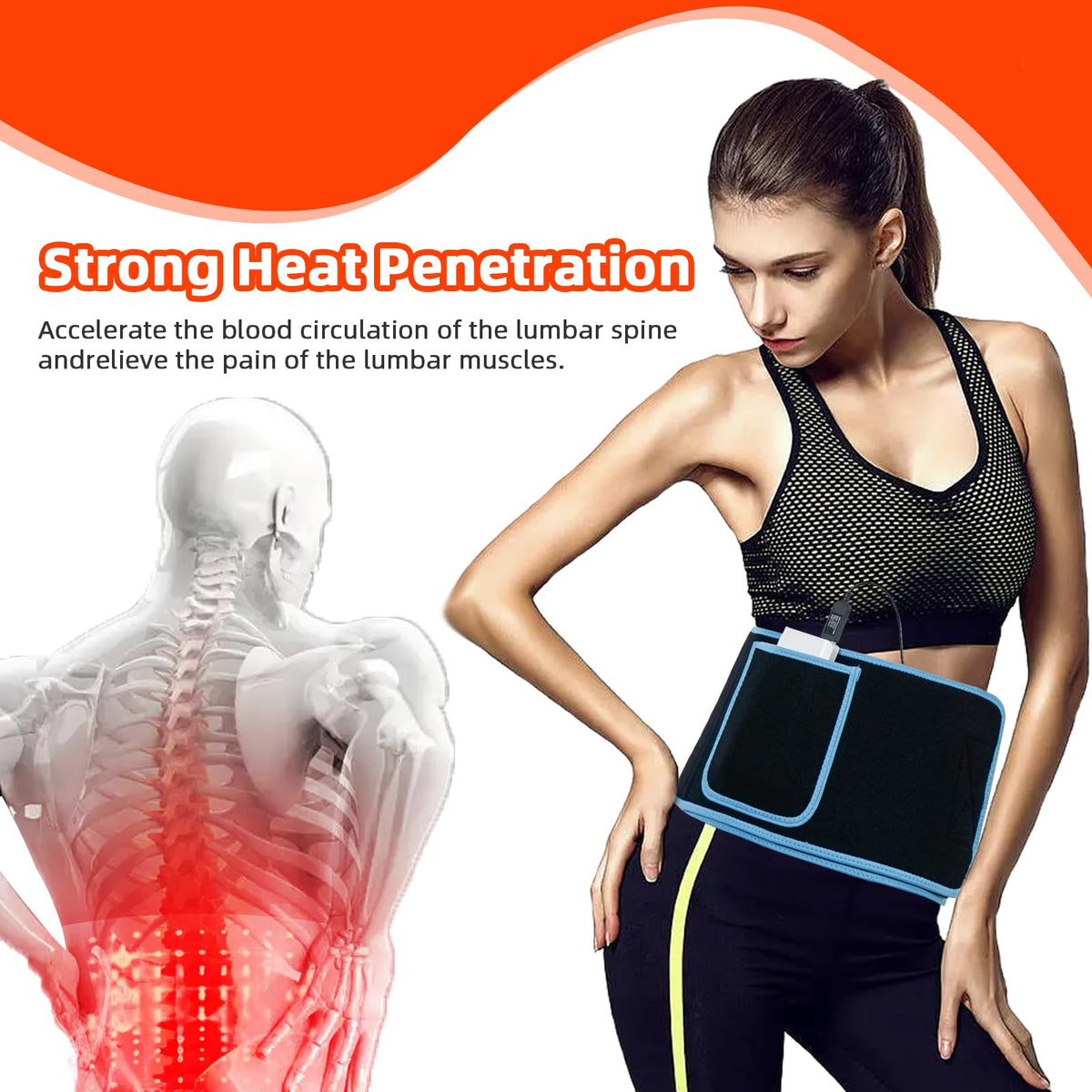Red Light Therapy Belt, 660&850nm 3 -in-1 Big Chips Near Infrared Therapy Wrap for Body