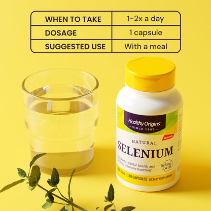Healthy Origins Selenium 200 mcg, SelenoExcell, 180 Capsules
