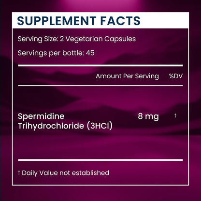 Renue By Science Spermidine Supplements | Liposomal Spermidine Supplements for Women and Men | 90 Capsules - 8mg Spermidine per Serving | Non-GMO & Allergen Free | Made in the USA Third-Party Tested