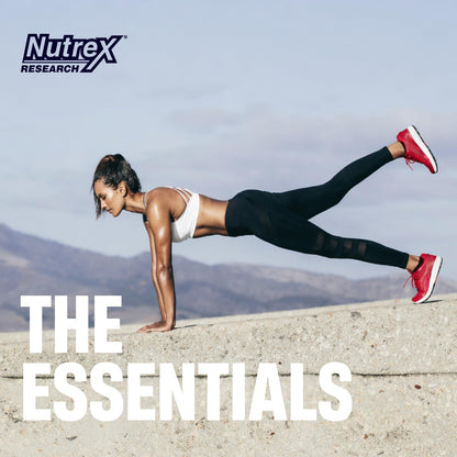 Nutrex Research Essentials Creatine + Hydration Stick Packs, 5g Creatine + Electrolytes, Sugar Free, Gluten Free, Strawberry Watermelon, 15 On-The-Go Stick Packs