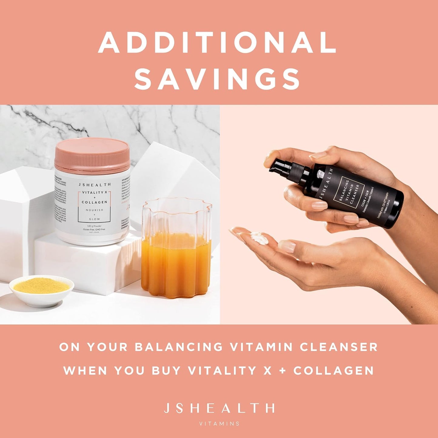 JSHealth Vitamins Beauty Favorites Bundle | Includes Hair + Energy Hair Vitamins & Vitality X + Collagen Beauty Powder Supplement