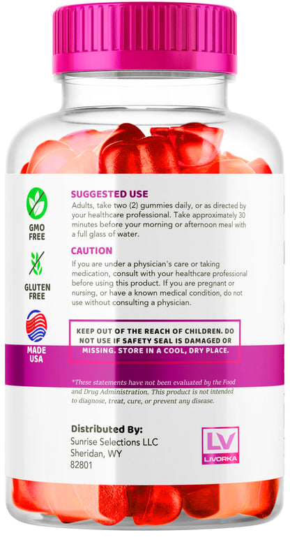 5 Pack - Bliss Keto ACV Gummies Advanced Weight Loss, Bliss ACV Active Gummies