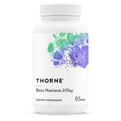 THORNE Basic Nutrients 2/Day - Comprehensive Daily Multivitamin with Optimal Bioavailab