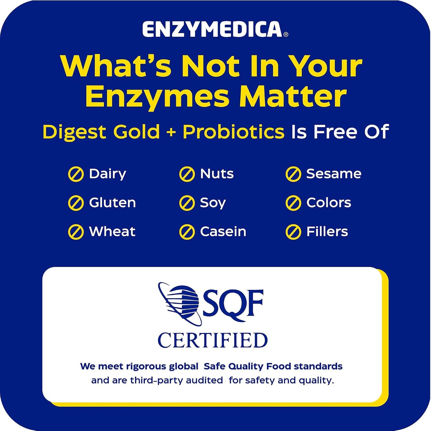 Enzymedica Digest Gold + Probiotics - Digestive Enzyme Supplement for Women & Men, Enzyme and Probiotic Capsules for Digestion, Gut Health Support, Helps Gas & Bloating, Vegetarian - 45 Caps