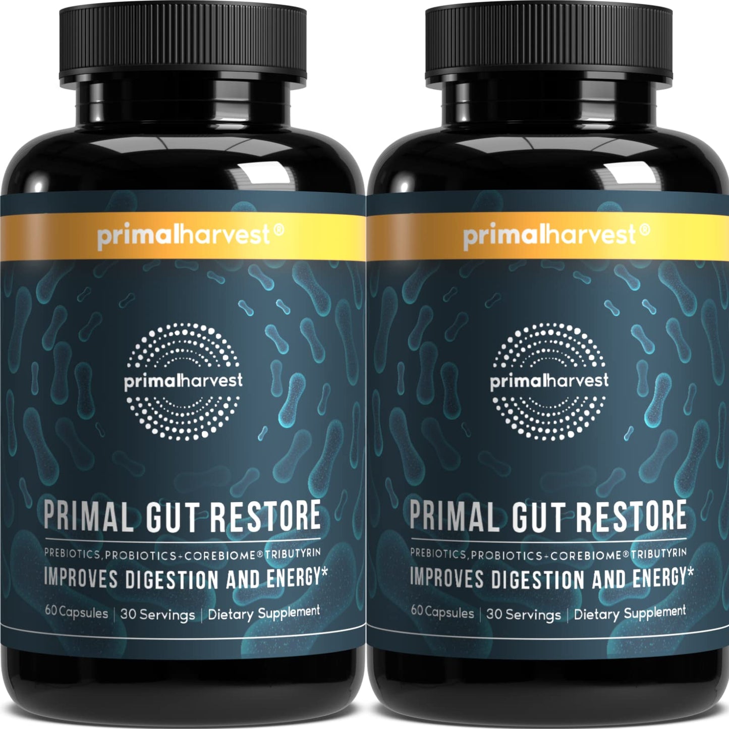 Primal Harvest Gut Restore - Daily Supplement, Gluten & Dairy Free, Vegan
