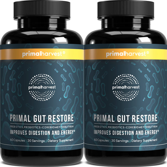 Primal Harvest Gut Restore - Daily Supplement, Gluten & Dairy Free, Vegan