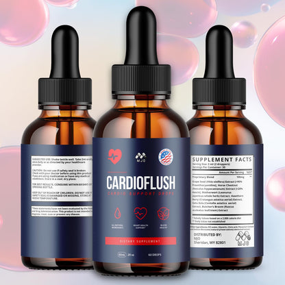 Cardio Flush Drops, Cardioflush Drops Premium Liquid Supplement 30 Servings