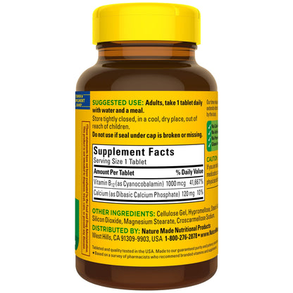 Nature Made Vitamin B12 1000 mcg, Dietary Supplement For Energy Metabolism Support
