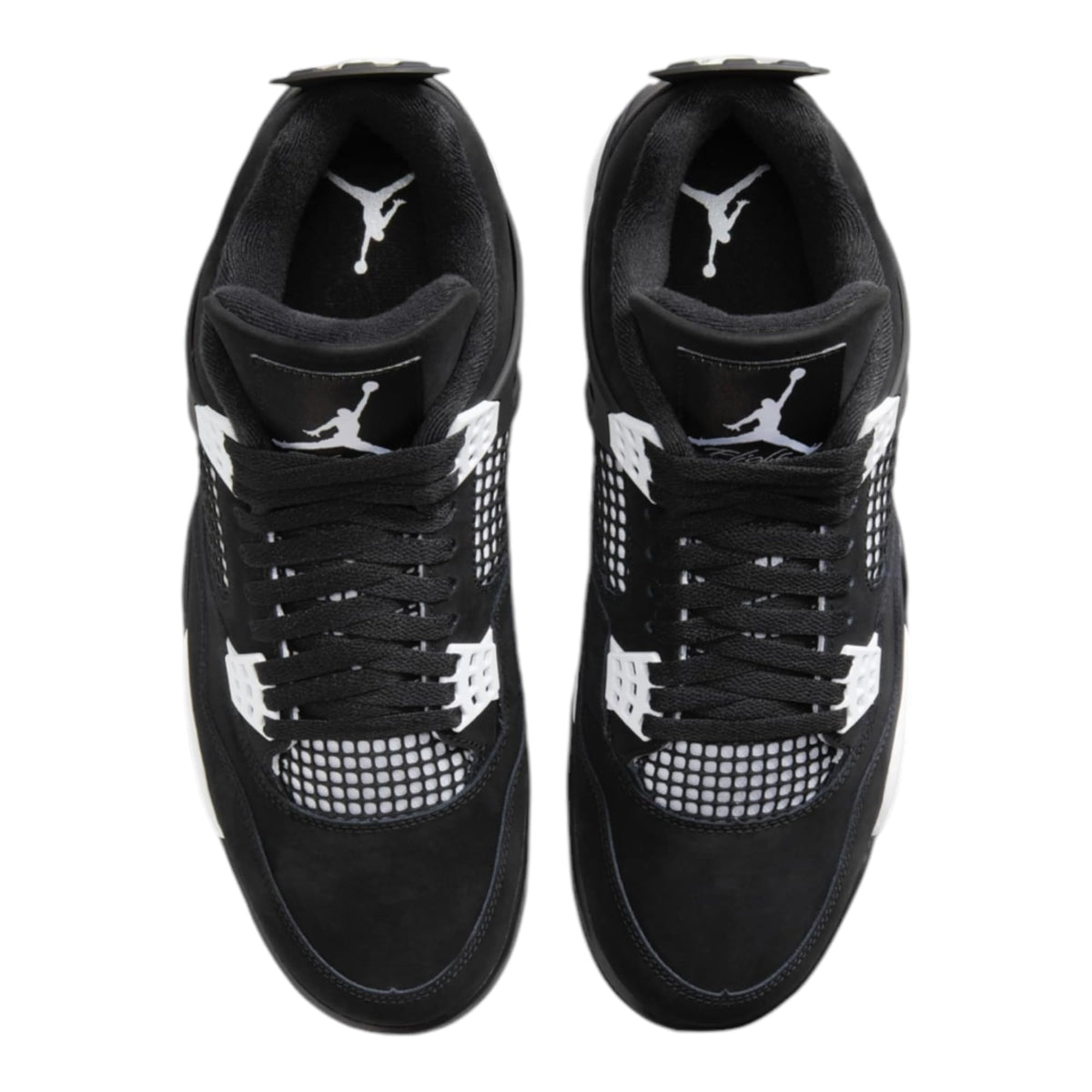 Nike Air Jordan Mens Air 4 Retro Black/White-Black FQ8138-001 Size 13