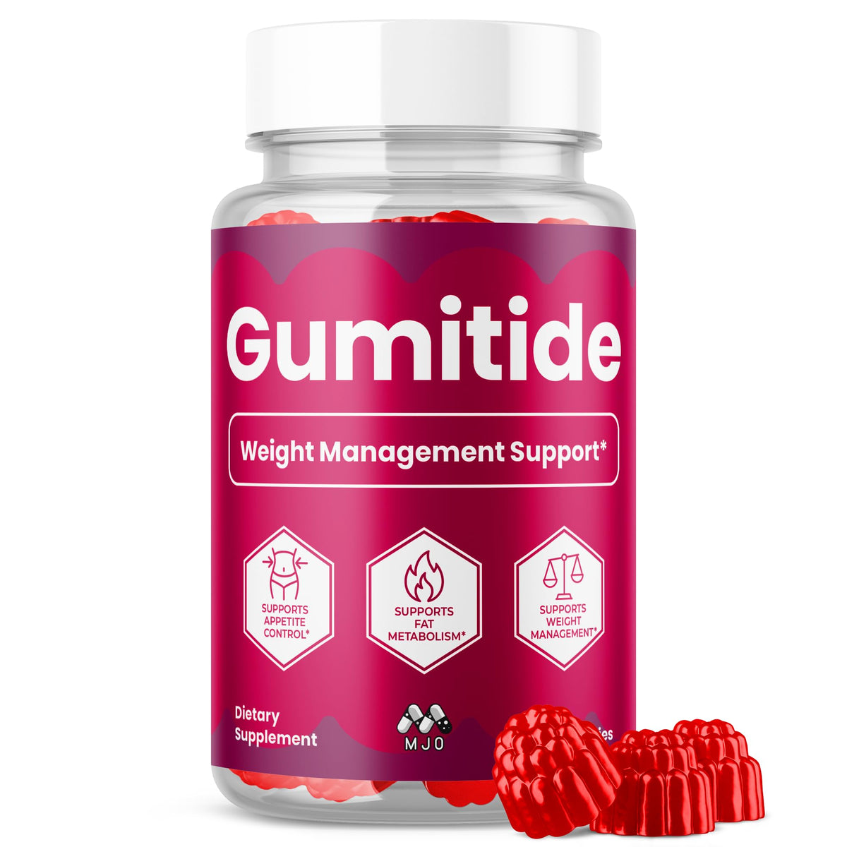 (2 Pack) Gumitide Gummies, Official Gumitide Supplement (120 Gummies)