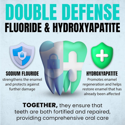 Ollie Toothpaste with Fluoride, 10% Nano Hydroxyapatite, Fresh Mint, 1 Pack