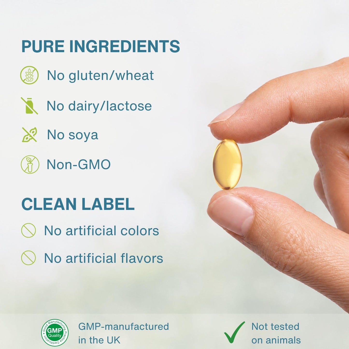 Igennus Ultra Pure EPA Omega-3 500mg, DHA-Free, High EPA rTG, IFOS Certified Fish Oil, Concentrated Triglyceride Form, Non-GMO, 90 Small Softgels