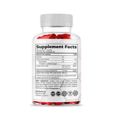 (3 Pack) Simpli Health ACV Keto Gummies, Maximum Strength