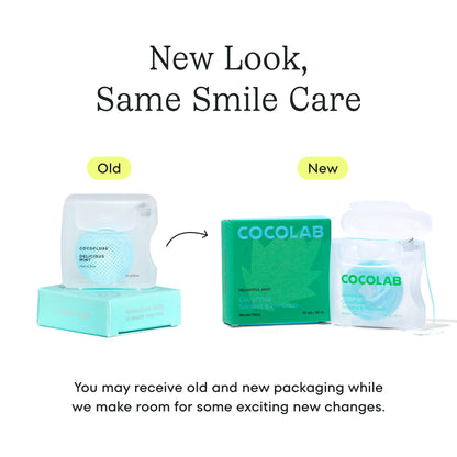Cocofloss Expanding Woven Dental Floss by COCOLAB, Mint Scent, 1-Pack