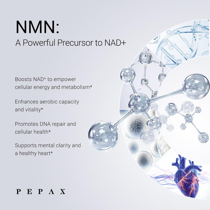 NMN Supplement 500mg - 99.9% Pure NMN Supplement Capsules for Increased NAD Levels & Healthy Aging - Third Party Tested Stabilized Capsules, cGMP Certified, 90 Liposomal NMN (45 Servings)