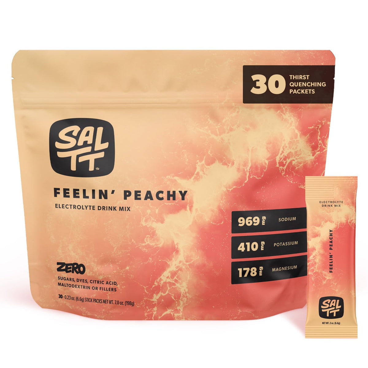 SALTT Electrolyte Packets - Clean Slate (30 Sticks) - Zero Sugar