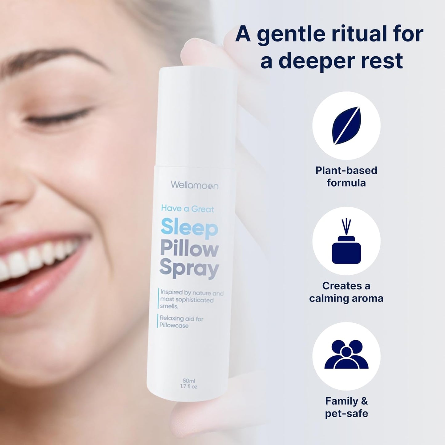 Wellamoon Nighttime Relaxation Duo – Lavender Pillow Spray & Botanical Wellness Patches with Melatonin – Evening Self-Care Routine for Adults