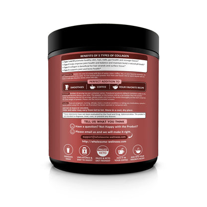 Multi Collagen Protein Powder Hydrolyzed (Type I II III V X) Grass-Fed All-in-One Super