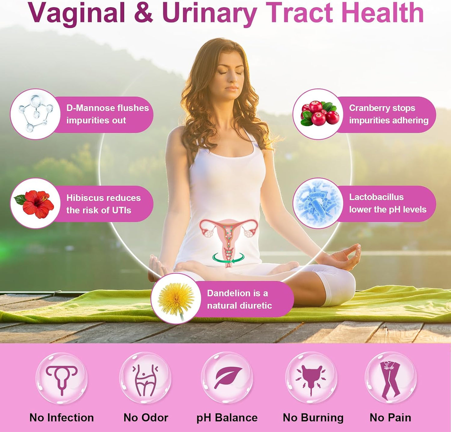 NATURE TARGET Probiotics for Women, 100 Billion CFU, 90 Veggie Capsules | Prebiotics & Enzymes Support Digestive Health & Gut Balance, With Cranberry For Vaginal & Urinary Tract Health, Shelf-Stable