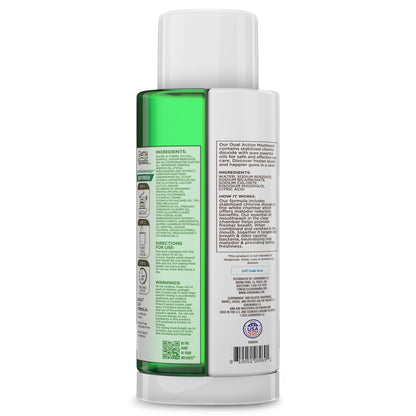 GuruNanda Dual Barrel Fresh Breath Mouthwash with Xylitol, Mint, 3x20 oz