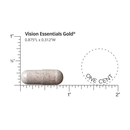 Dr. Whitaker's Vision Essentials Gold - Eye Health Supplement with 40 mg of Lutein Plus, Zeaxanthin & Taurine - Supports Macular Health and Shields Eyes Against Blue Light Exposure (120 Capsules)
