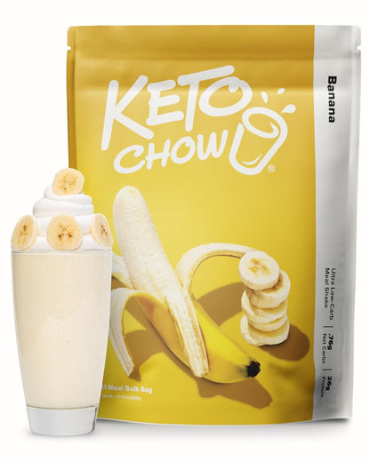 Keto Chow Chocolate Meal Replacement Shake Powder, 21 Meals