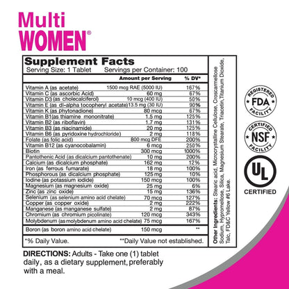 ALFA VITAMINS Multi Men Vitamins Dietary Supplement with Essential Vitamins & Minerals for Men - Amino Acids + Antioxidants - 100 Tablets