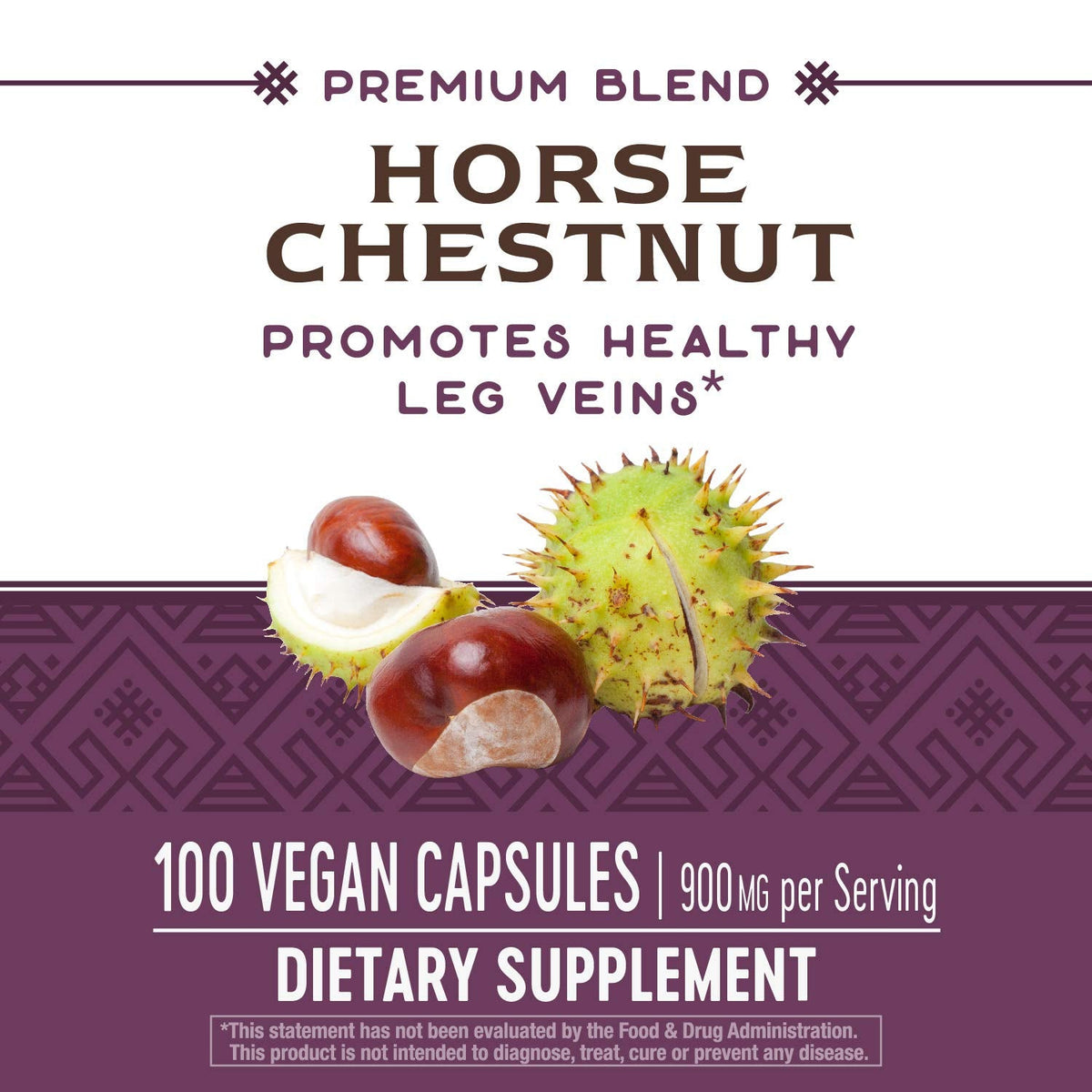 Nature's Way Standardized Horse Chestnut, Premium Extract for Healthy Veins and Blood