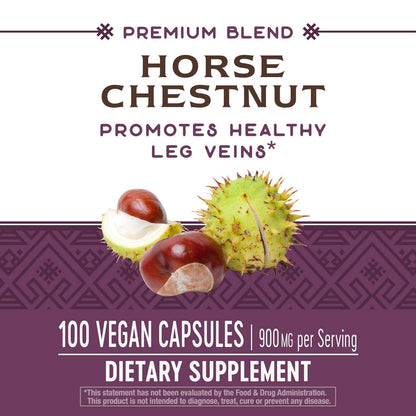 Nature's Way Standardized Horse Chestnut, Premium Extract for Healthy Veins and Blood