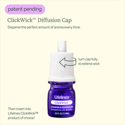 Lifelines ClickWick Essential Oil Blend 2-Pack: in Bloom and Citrus Grove, for Lifelines ClickWick Essential