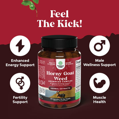 Horny Goat Weed for Male Enhancement - Extra Strength Horny Goat Weed for Men